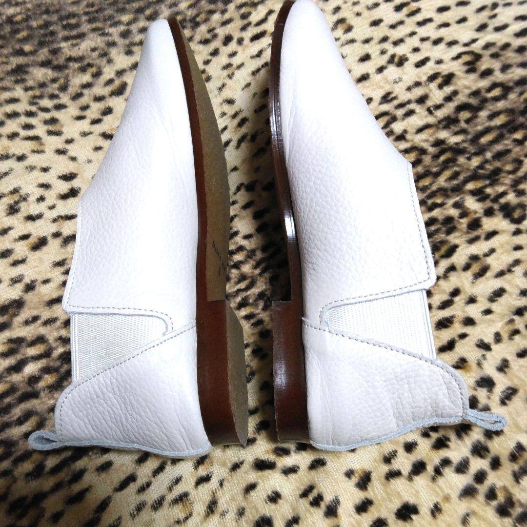 ハミングバード　サイドゴアブーティー　（Sサイズ）白