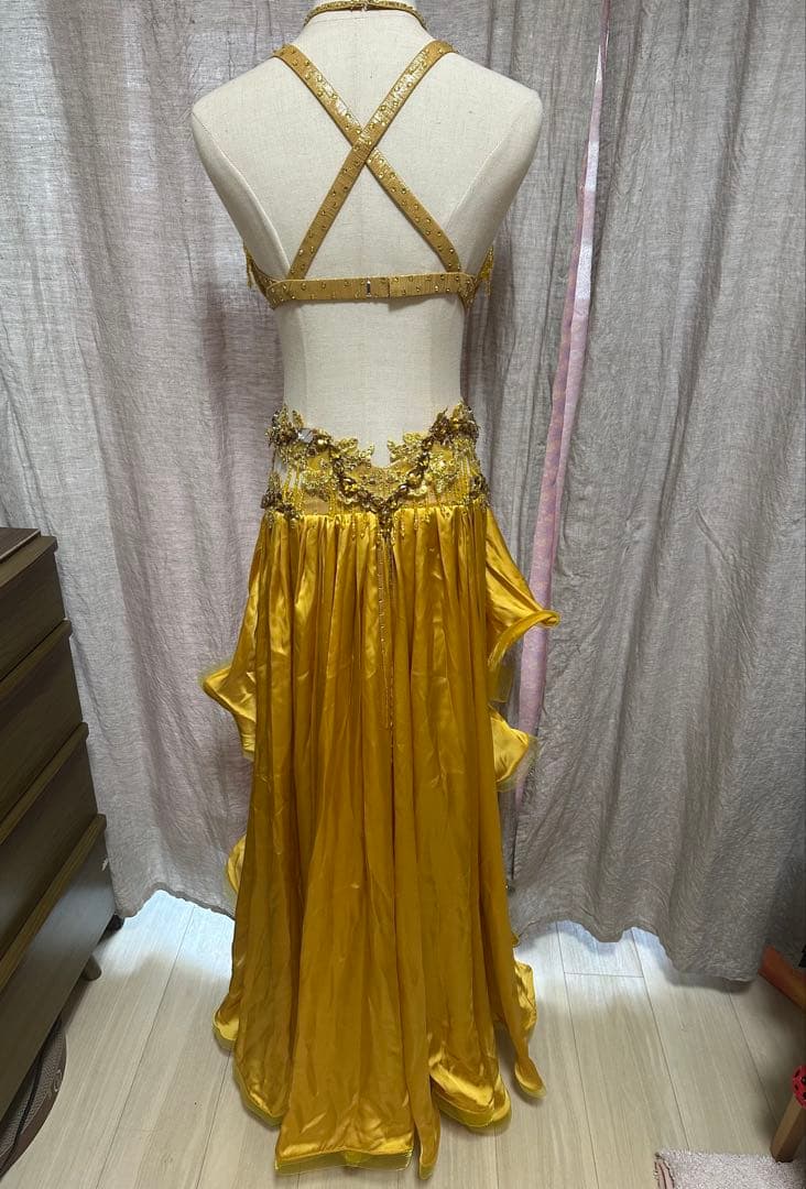 波　オーダー豪華衣装　新品　ベリーダンス　4点セット