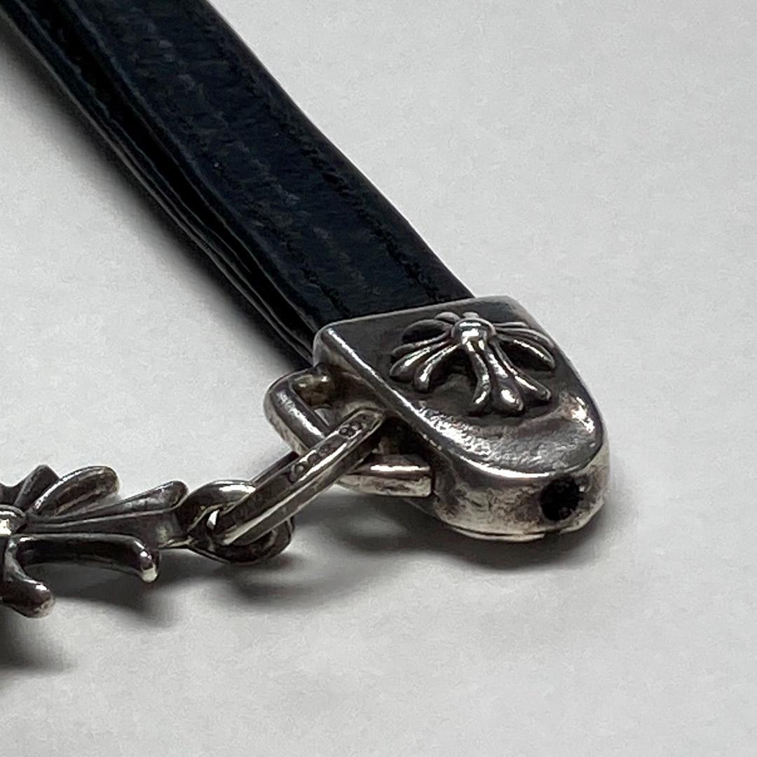 クロムハーツ タイニーCHクロス レザーストラップ CHROME HEARTS