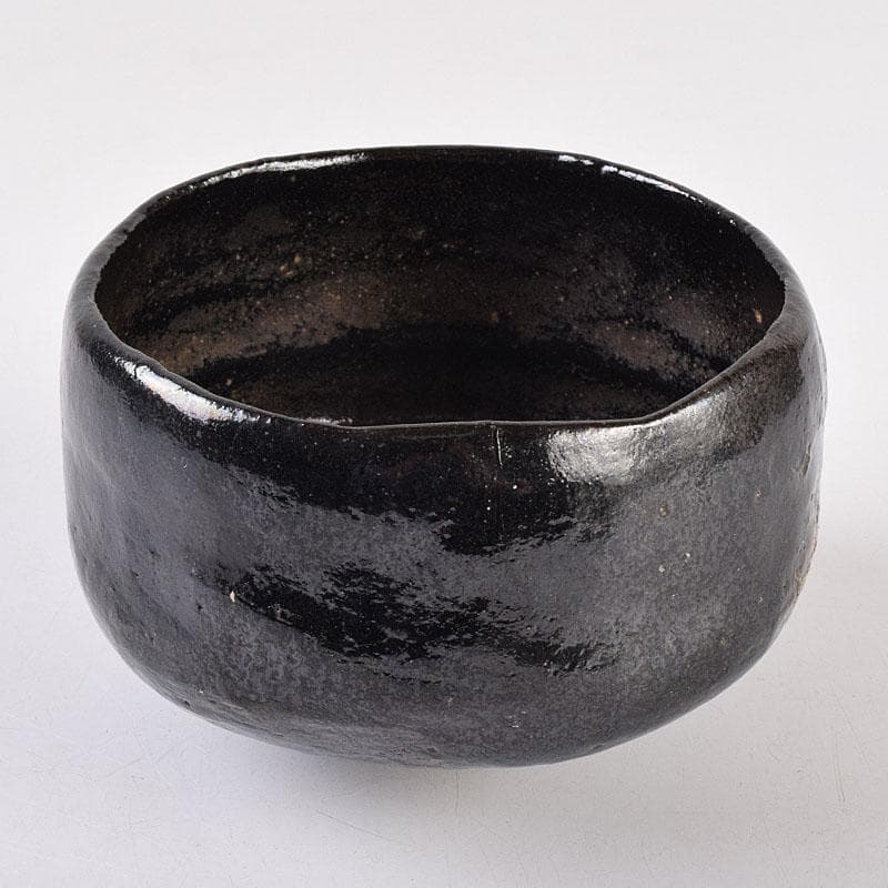 茶道具　楽吉左衛門　弘入作　黒楽茶碗　時代箱　D　R8992