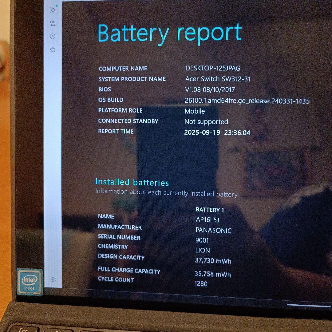 Acer SWITCH3 2in1 windows タブレット・ノートPC