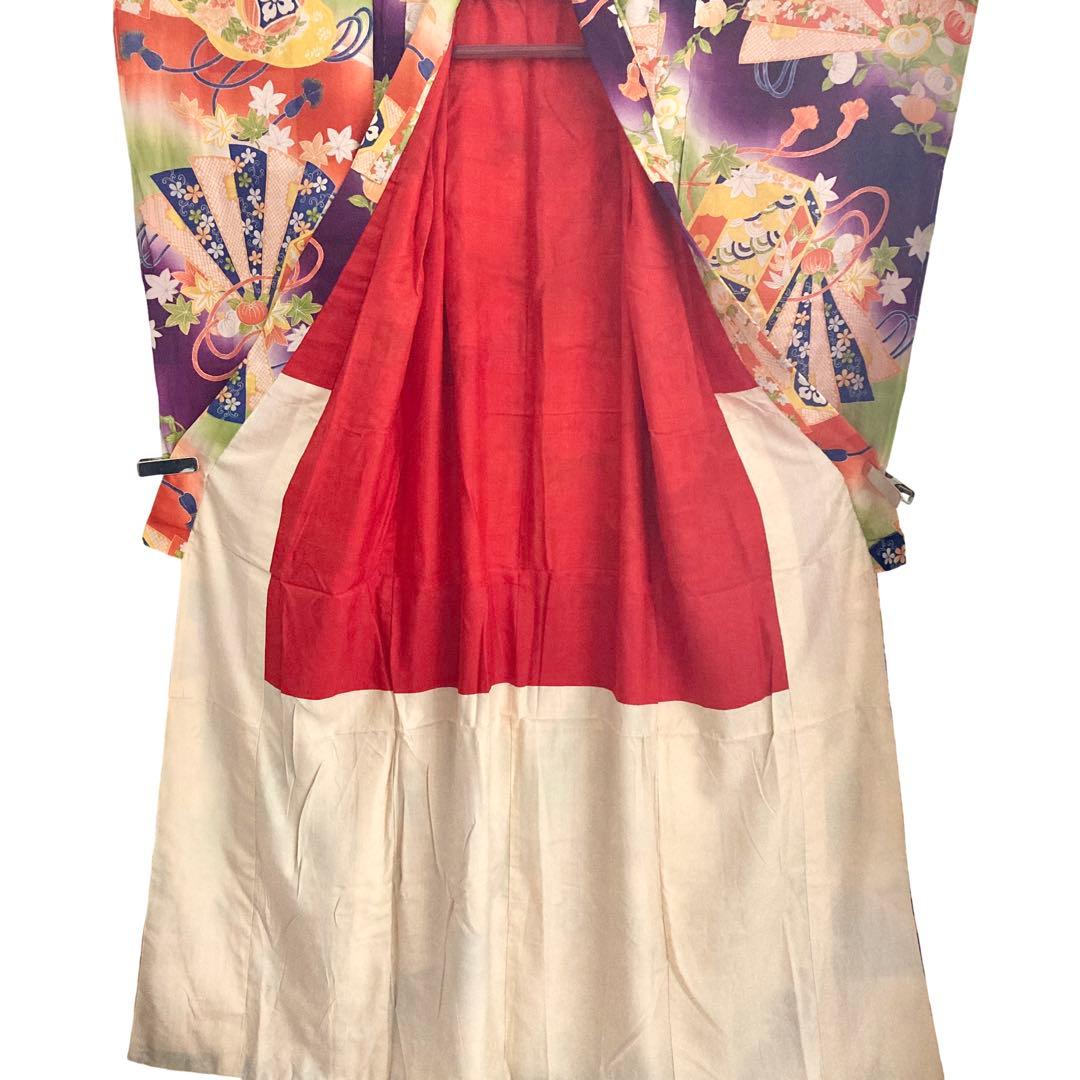 アンティーク7歳〜ジュニア 女の子 子供着物 七五三 アンティーク着物 NO42