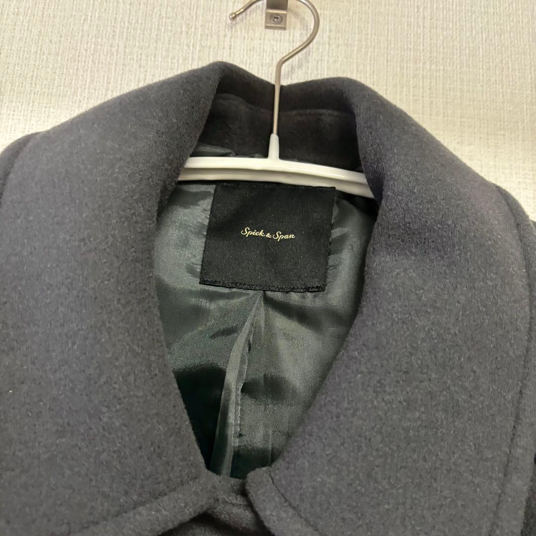 Spick and Span W/Nyモッサステンカラーショートコート グレー