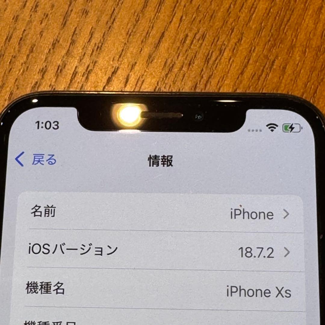 iPhoneXs 256GB バッテリー74%