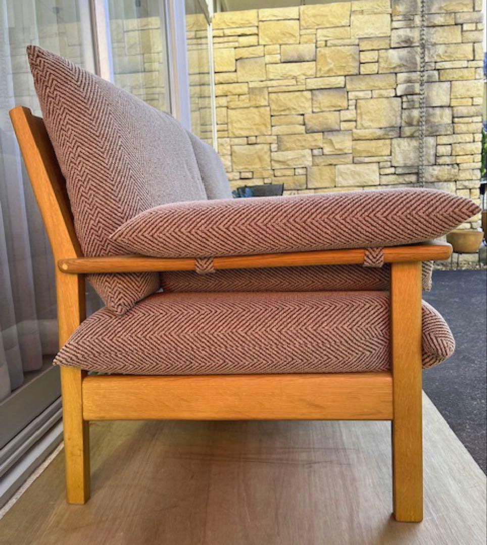 飛騨産業　チグサ　2人掛けソファ　キツツキ　26万　レッドオーク材 モダン　高級