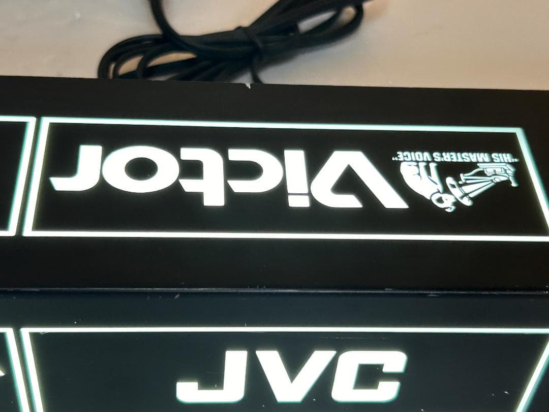 当時物　Victor JVC 　店頭ディスプレイライト