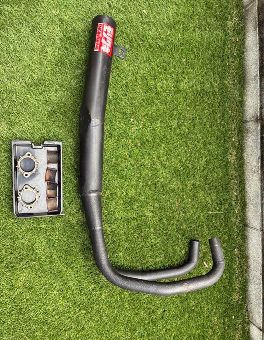 値下げ交渉可　当時物　z250ftマフラー　インナーサイレンサー付き