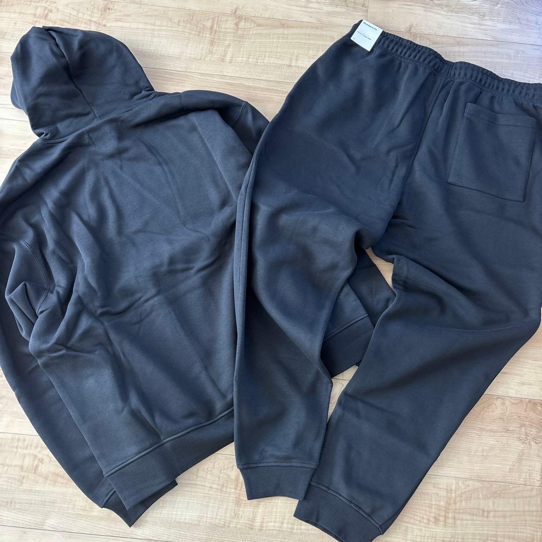 新品　ナイキ　ジョーダン　メンズ　スウェット　上下　ブラック　裏起毛　US S