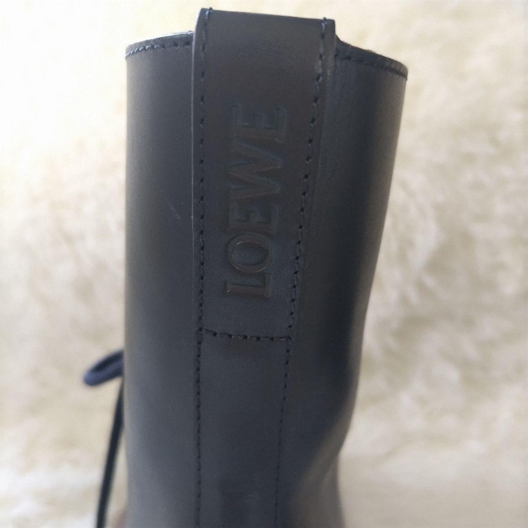 [新品未使用]　ロエベ LOEWE レザー ブラック　キャメル　ブーツ　靴