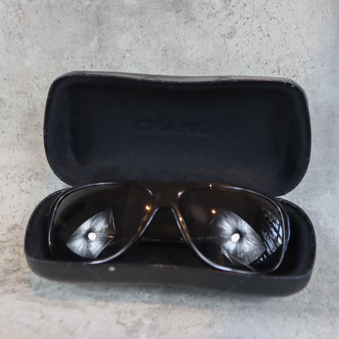 CHANEL シャネル サングラス ブラウン べっ甲調 ケース付き