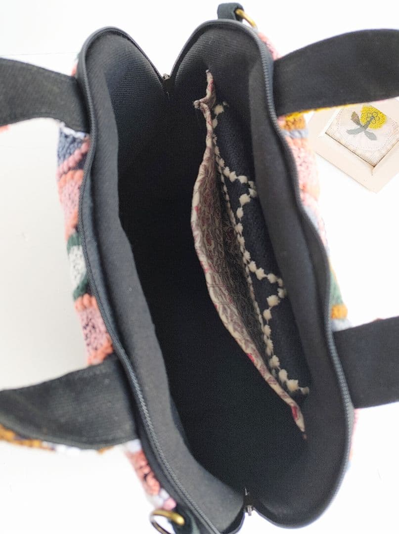 ラスト1点 ミナペルホネン 超レア ピンクミッスク ミニサイズファスナーバッグ①