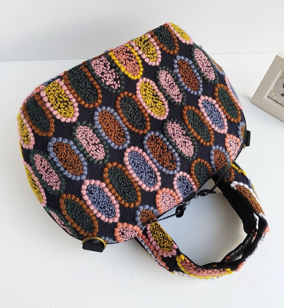 ラスト1点 ミナペルホネン 超レア ピンクミッスク ミニサイズファスナーバッグ①