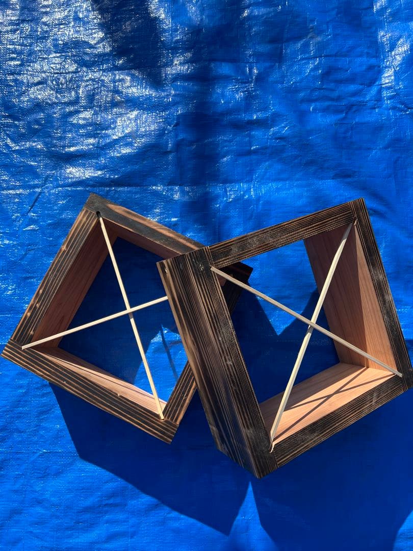 ニホンミツバチ　営巣用巣箱5段　板厚3cm　重箱式巣箱