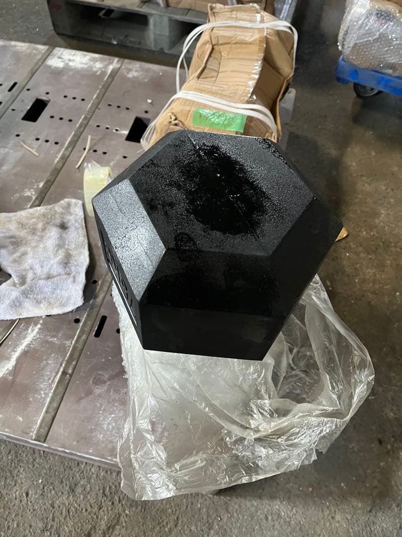 15000円割引　　ラバー ヘックス ダンベル 75kg × 2個