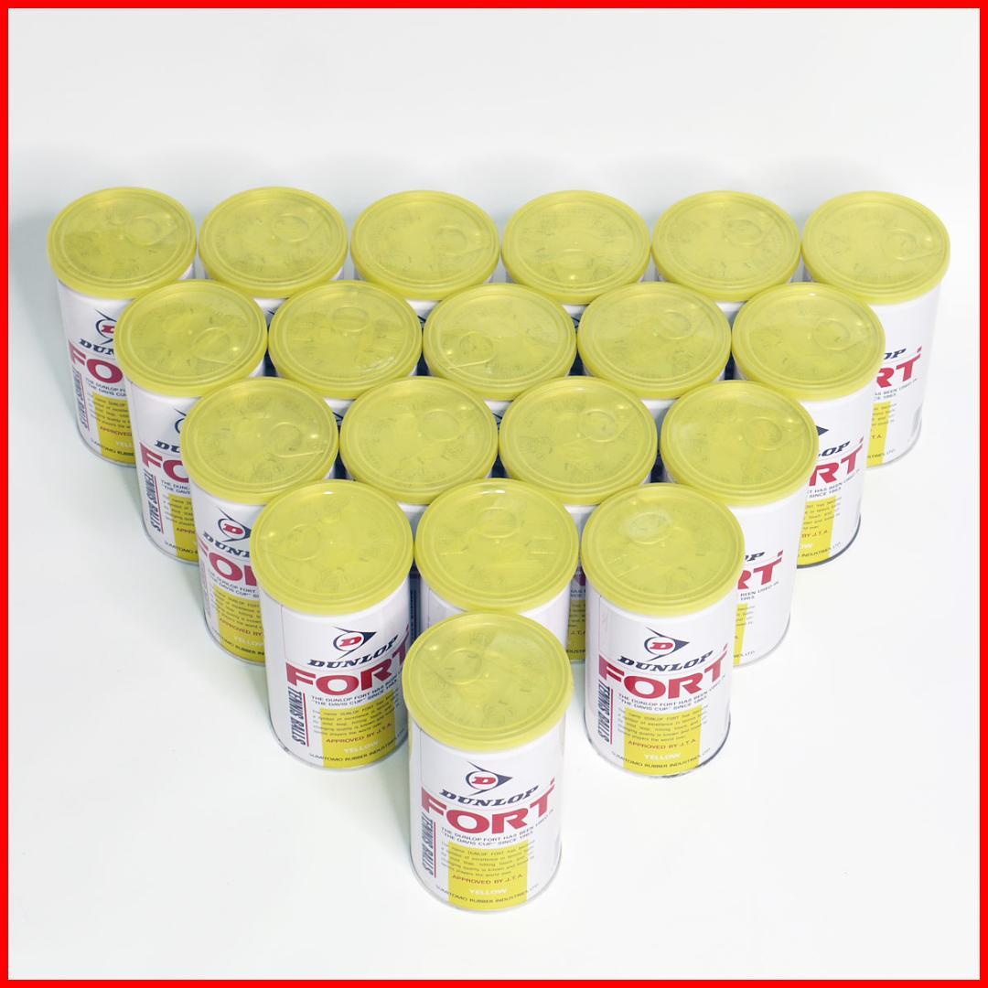 【未開封】　DUNLOP FORT テニスボール 2球×19缶セット 38球