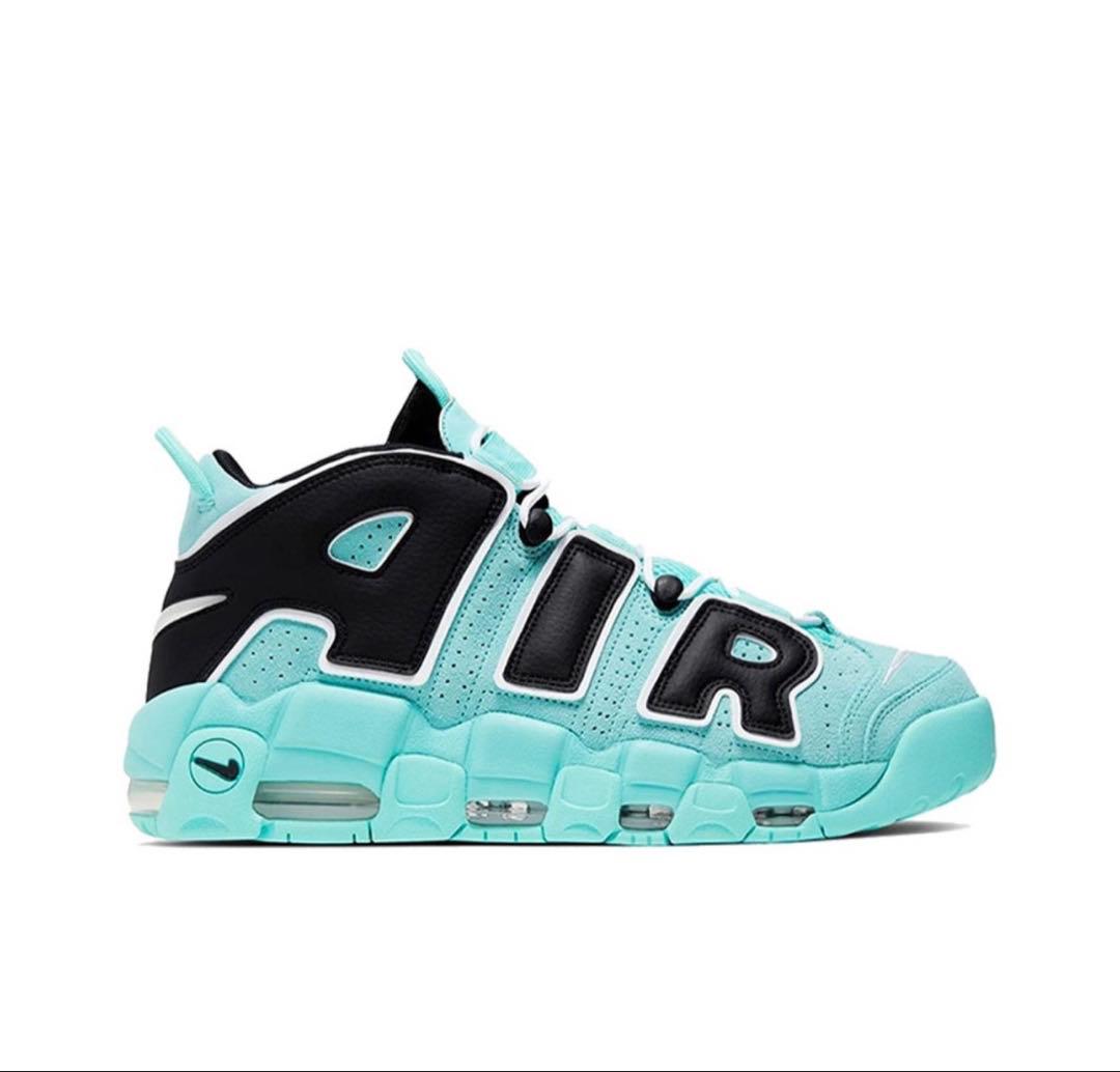 ナイキ エア モア アップテンポ デニム \"ライト アクア/ブラック/ホワイト\"