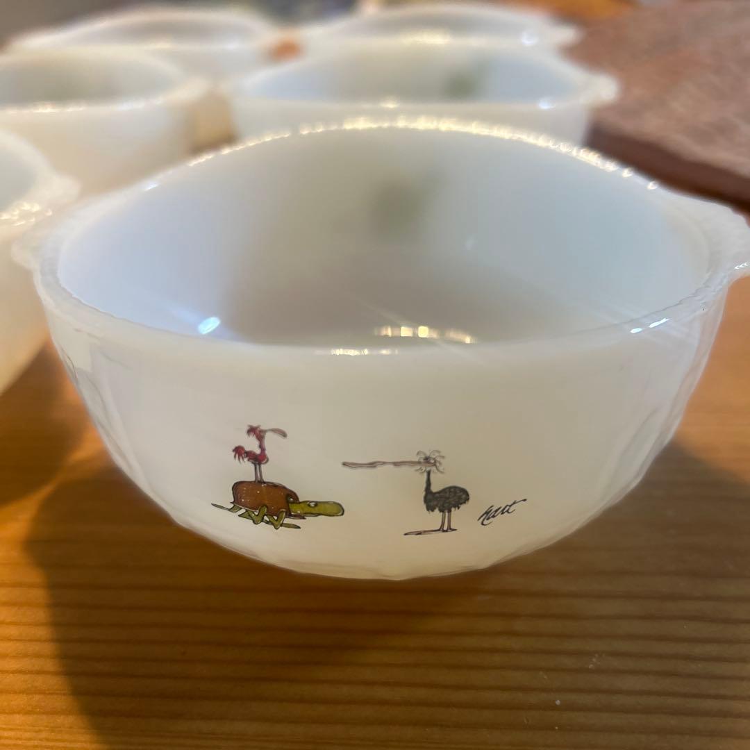 FireKing ファイヤーキング　シリアルボウル　6個セット　アンティーク