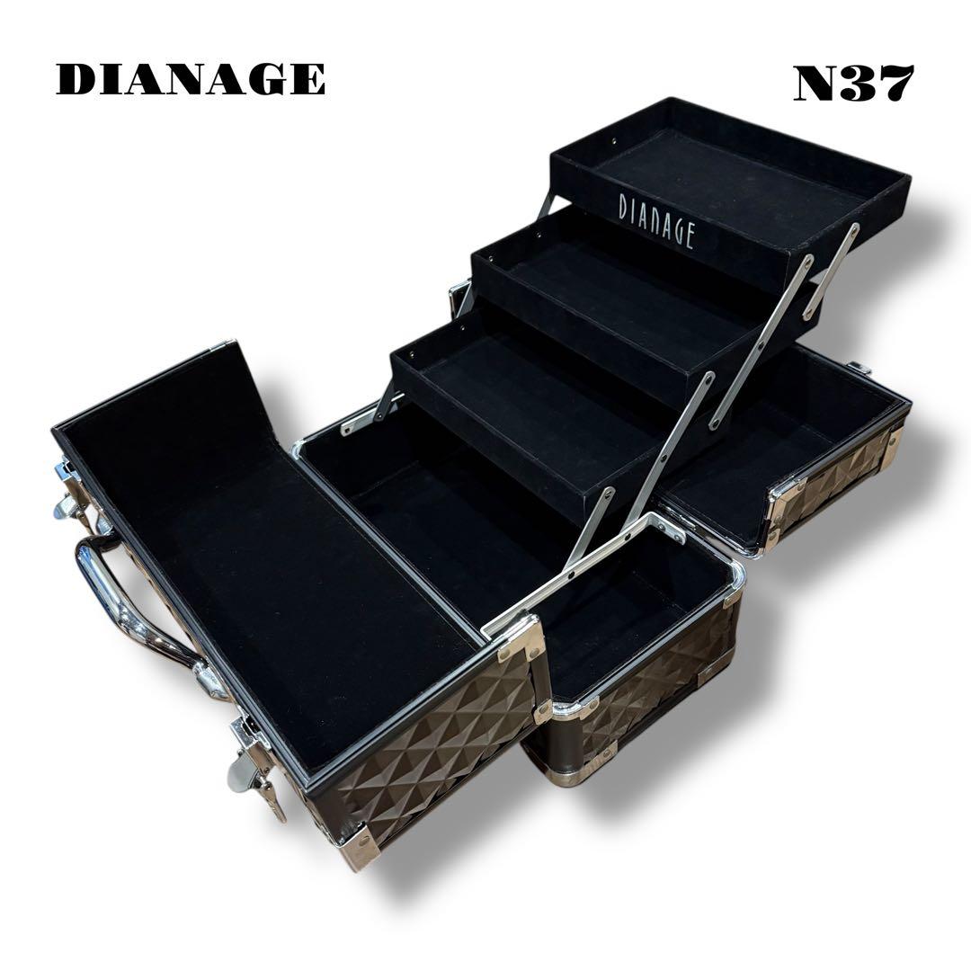 希少品！ DIANAGE ケース ボックス メイク 化粧品 BLACK ブラック