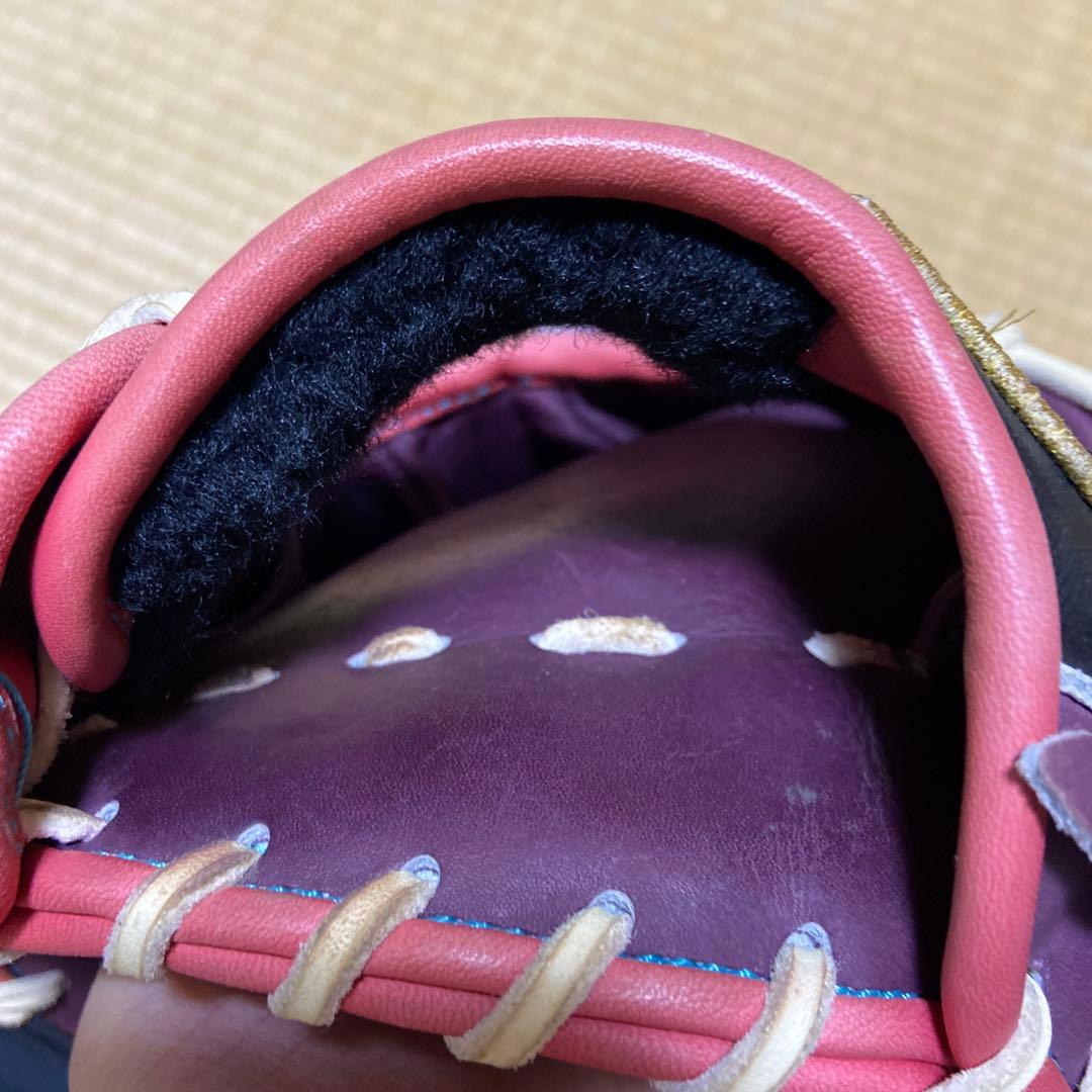 ZETT 紫色 軟式グローブ 右投げ用