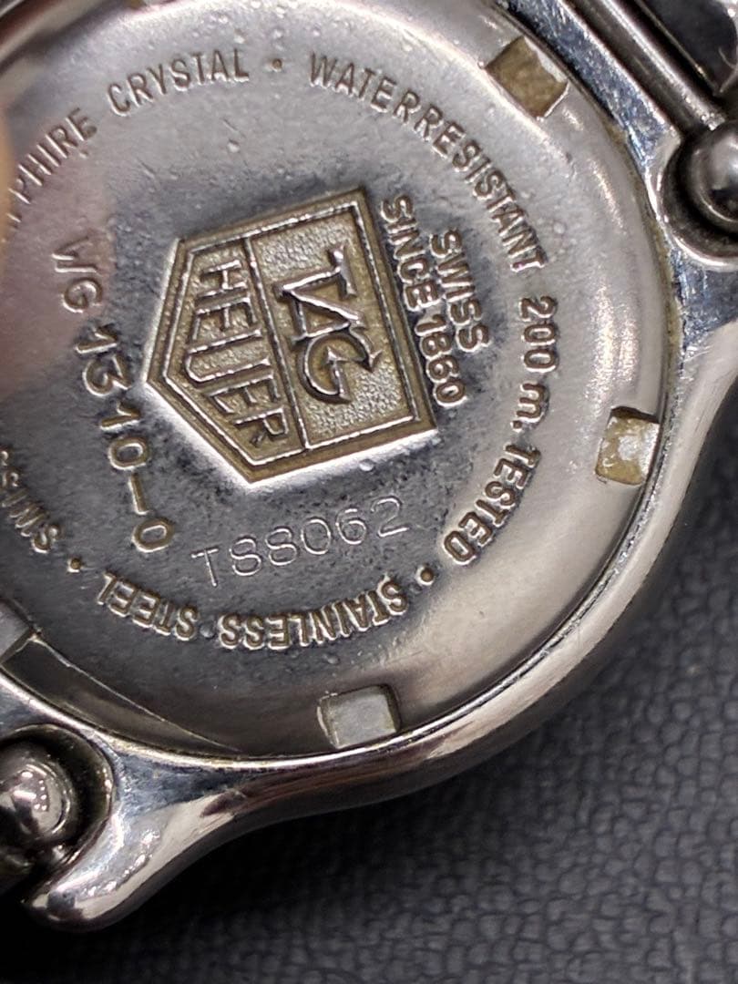 今日限定価格TAG HEUER WG1310-0クォーツ作動品デイト付純正ブレス