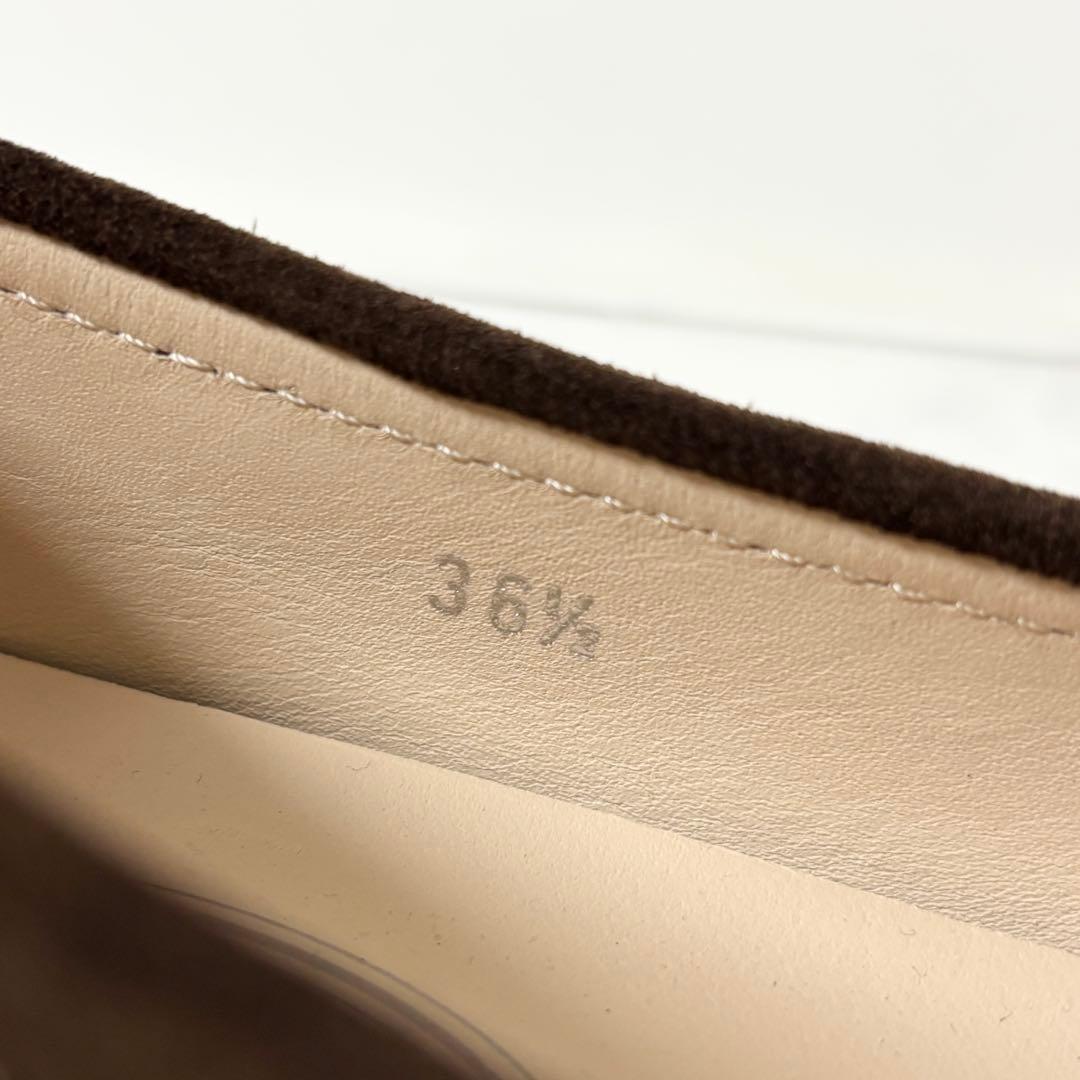 TOD'S トッズ 36.5 ローファー 革靴 スエード ブラウン