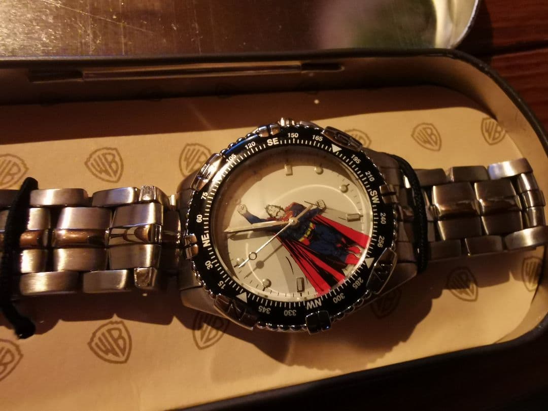 スーパーマン ✩ 腕時計 Warner 限定品 ヴィンテージ レア 未使用品