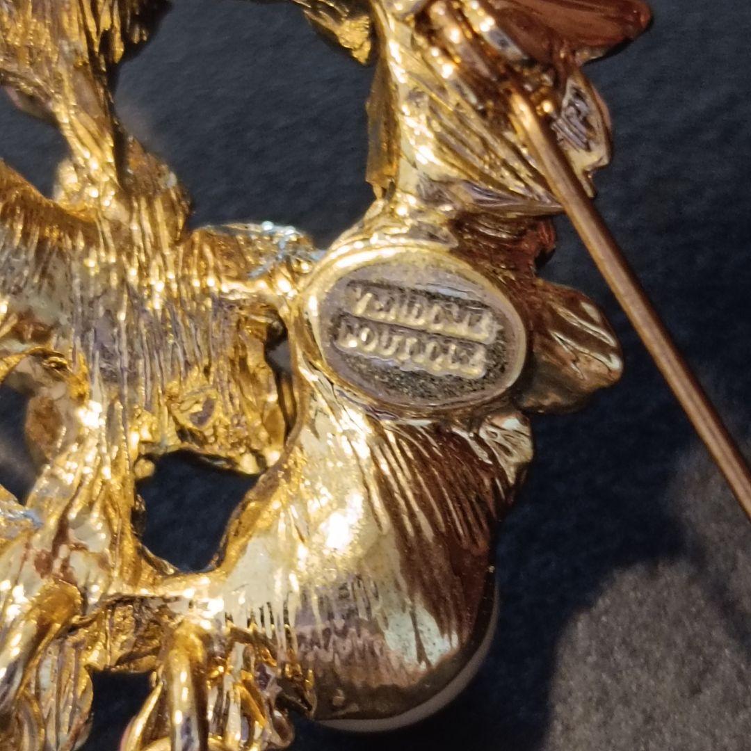 VENDOME BOUTIQUE/ヴァンドーム　ブローチ フラワー　ピンク