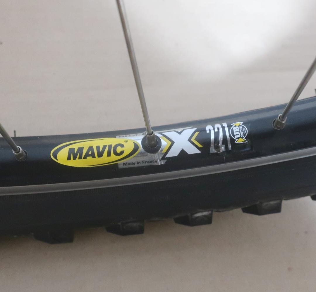 MAVIC X221リム採用・手組みホイール【26インチ用】タイヤ付
