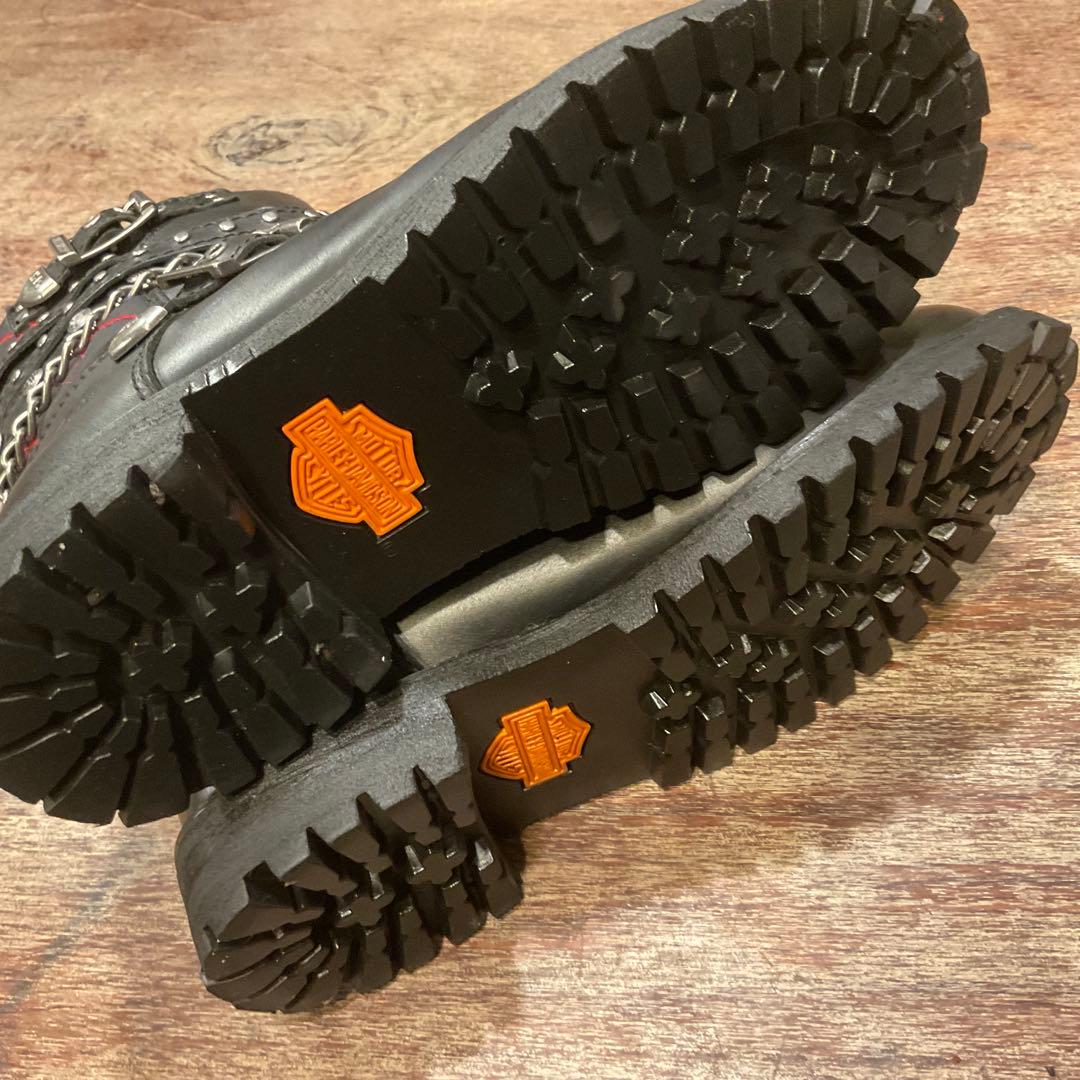 美品！ハーレーダビッドソン 87043 ショートブーツ チェーン23.5cm