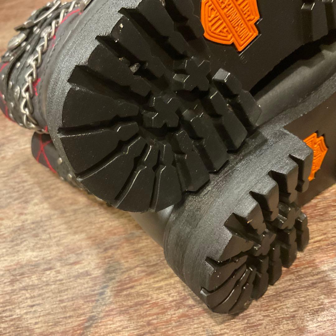 美品！ハーレーダビッドソン 87043 ショートブーツ チェーン23.5cm