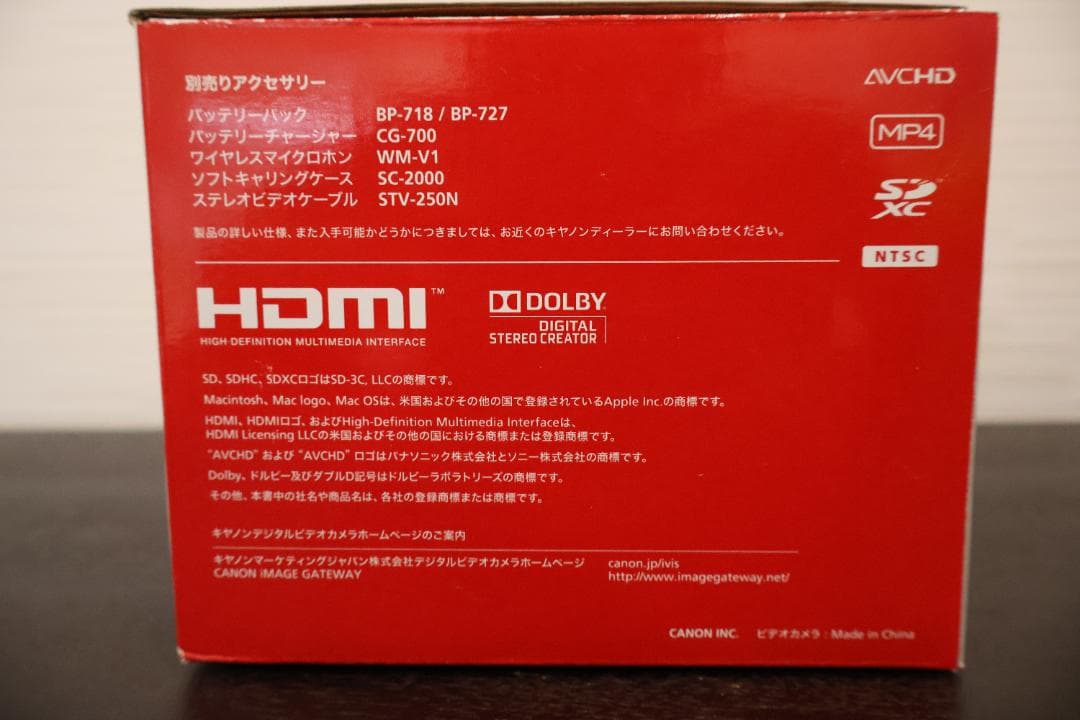 【動作良好】Canon デジタルビデオカメラ iVIS HF R31 シルバー