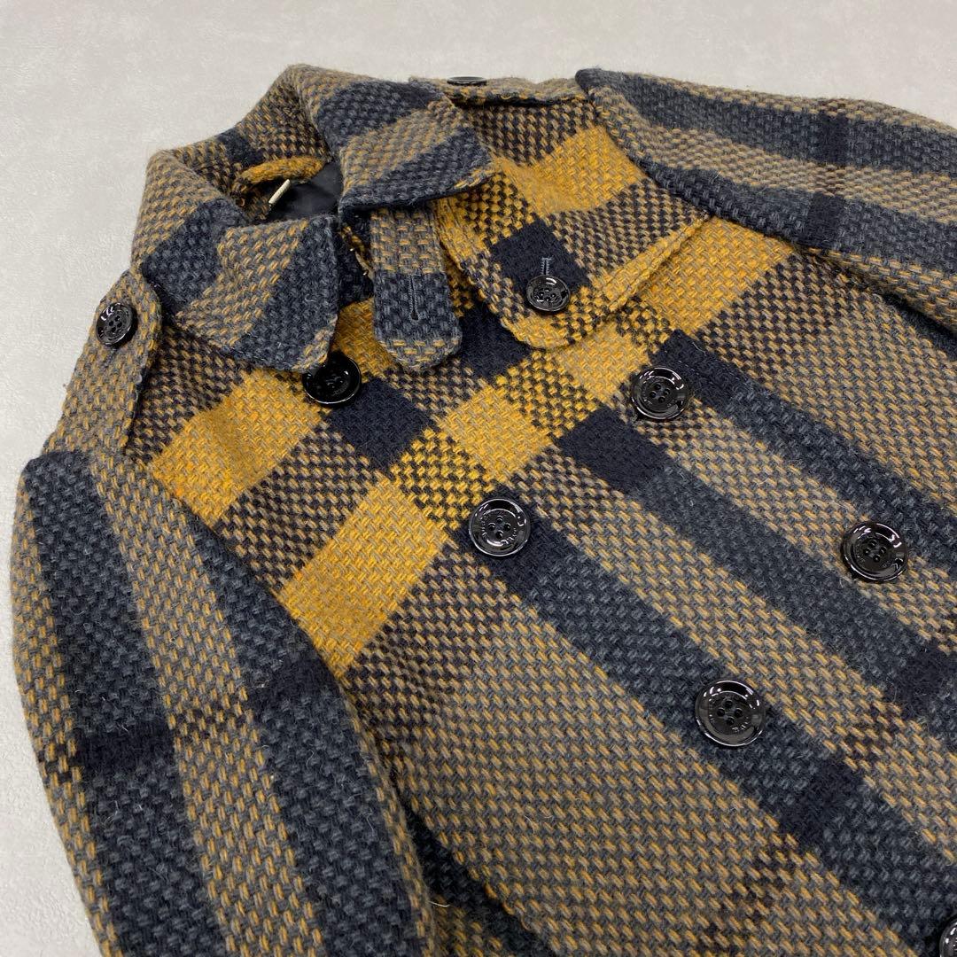 K59＊ BURBERRY BRIT チェック柄 ウールコート サイズITA38