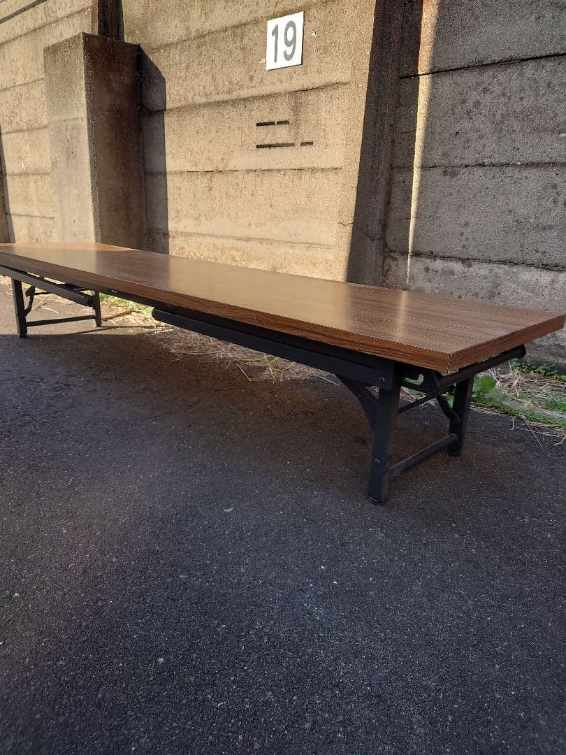 ブラウン 折りたたみテーブル ３つセット