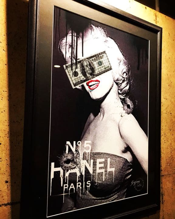 Grysonアート2.5Lマリリンモンローシャネルオマージュパロディアート