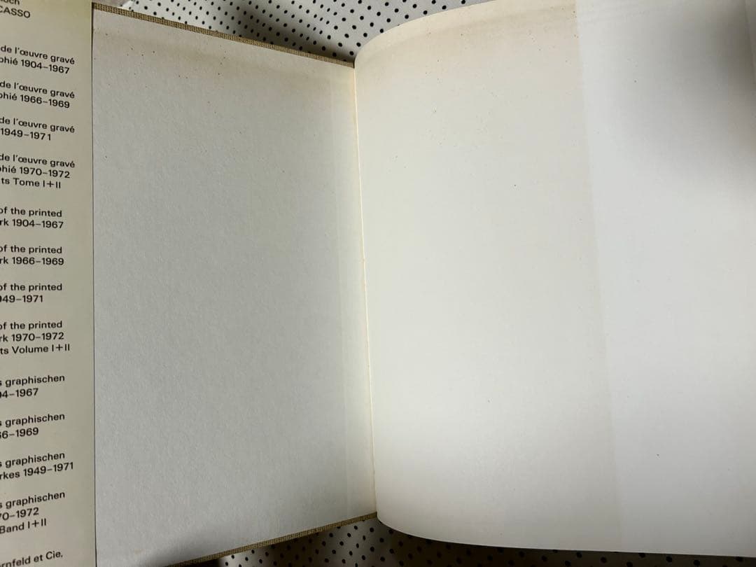 Picassoピカソ版画カタログレゾネ第1巻1904-1967