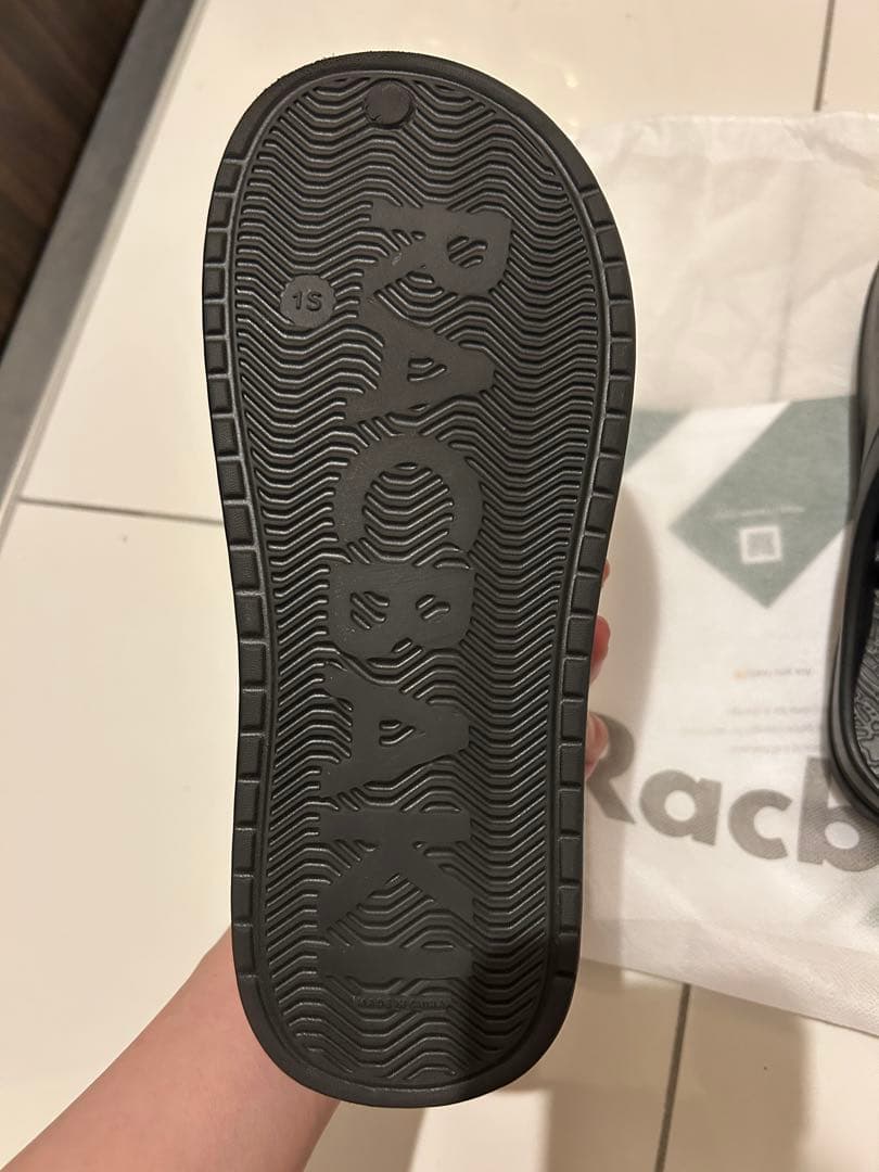 【Racbaki】ラクバキ イージーサボ ブラック Sサイズ