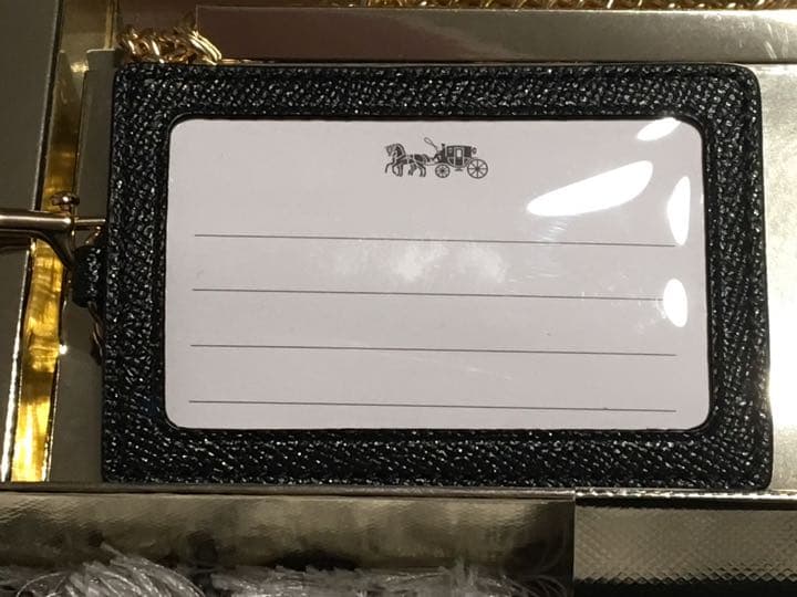 新品・箱付き 新作コーチ パスケース ブラック♡