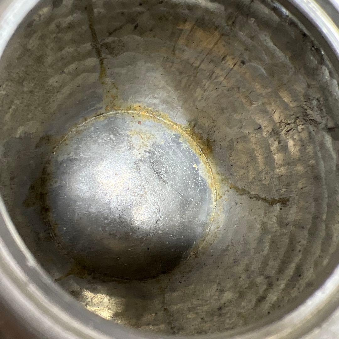 錫製　煎茶急須　199g 幅約10.5 ㎝　東さ8-0124①