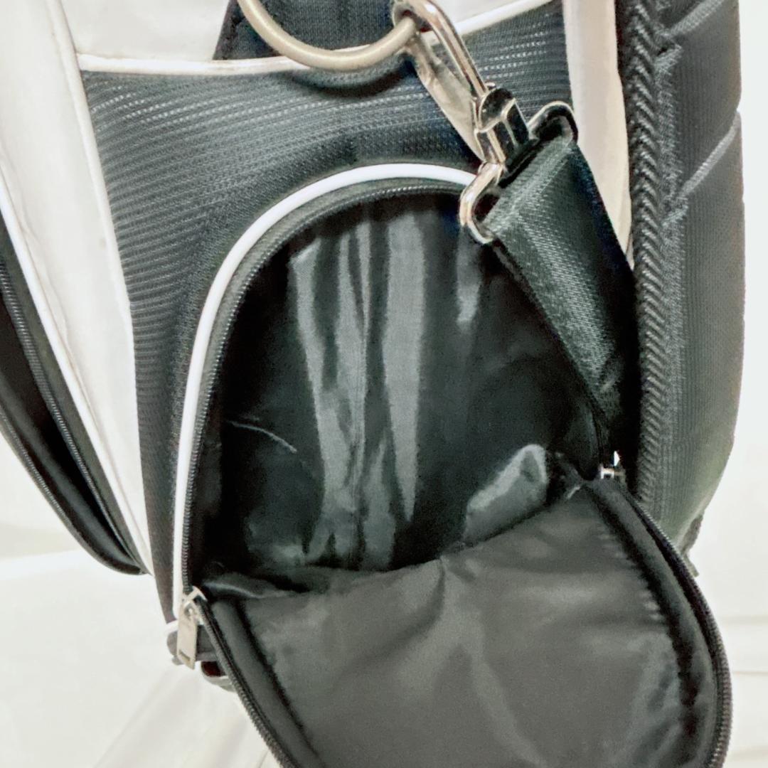 Wilson キャディバッグ 黒白 ゴルフバック ナイロン 布 きれい 未使用級