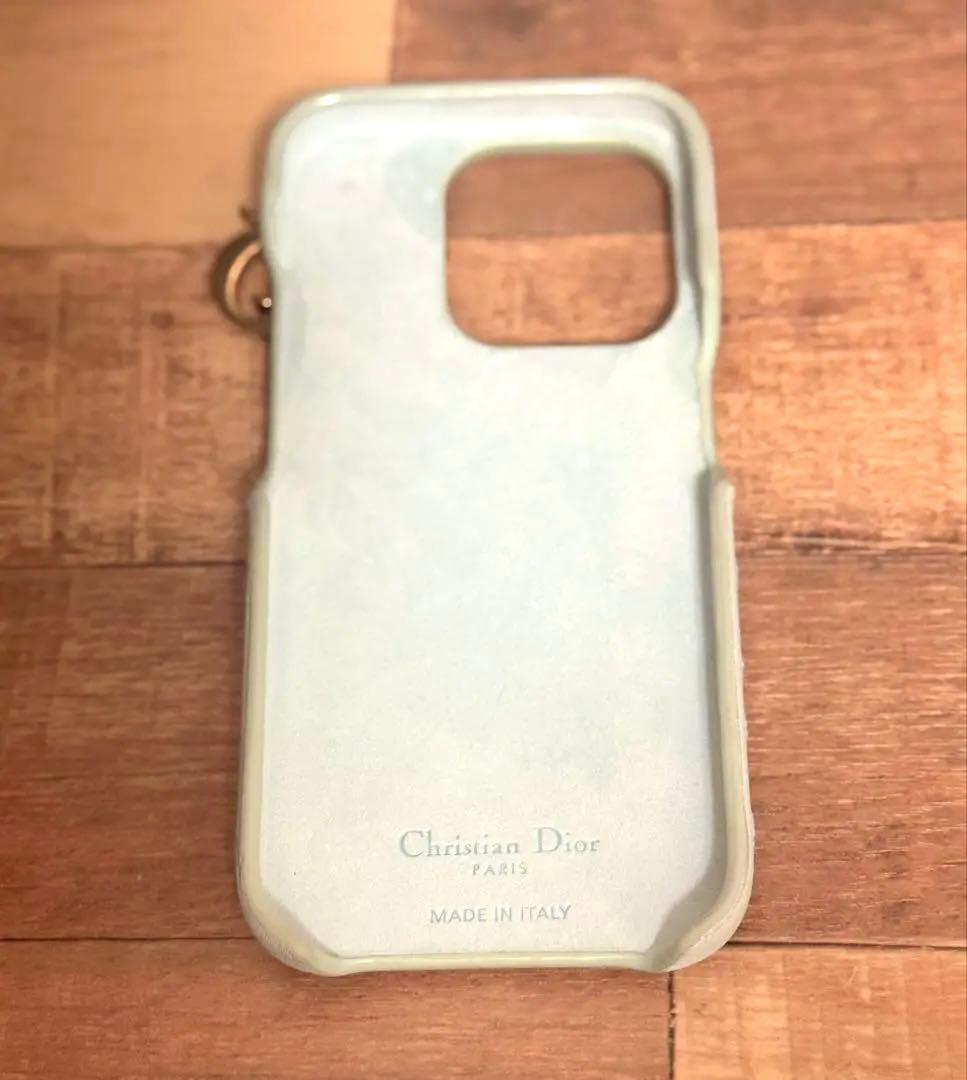 DIOR iPhone 15 Pro ケース 日本限定 ラムスキン ライトブルー