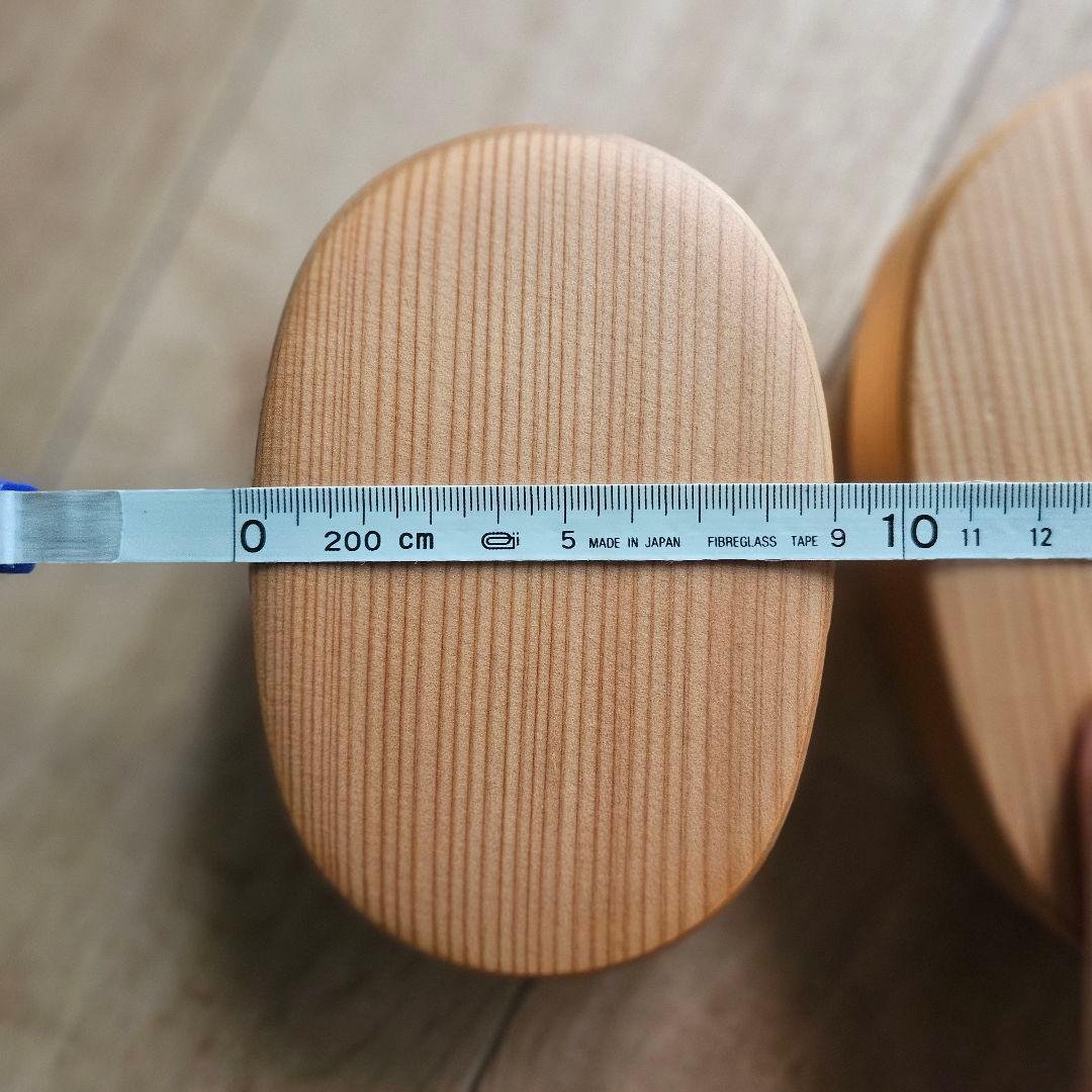 栗久/木製 大館曲げわっぱ 小　小判型弁当箱 スリム 伝統的工芸品 新品未使用