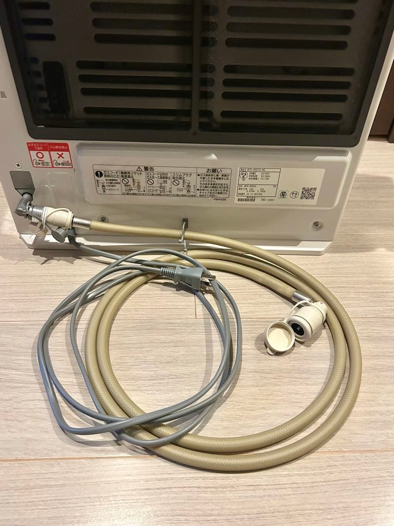 【美品】ガスファンヒーターノーリツ「GFH-4006S」&コードセット