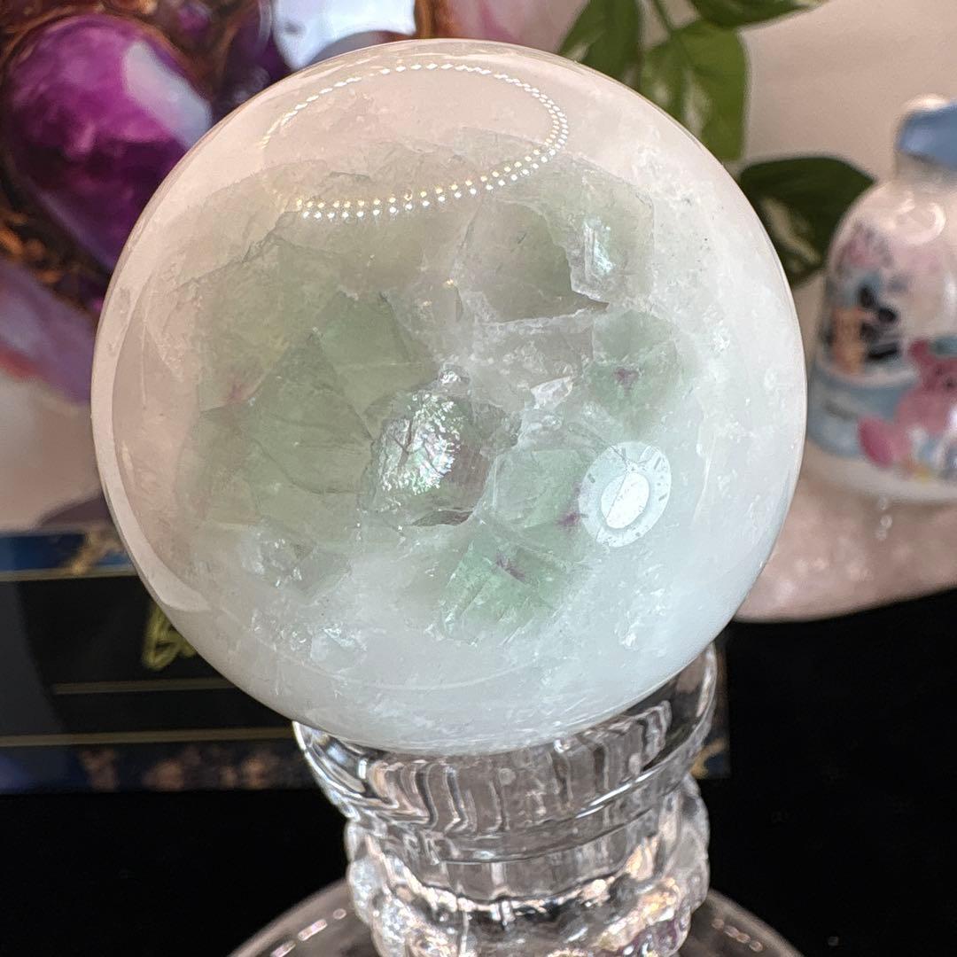 ホワイトフローライトスフィア♡♡No.2441