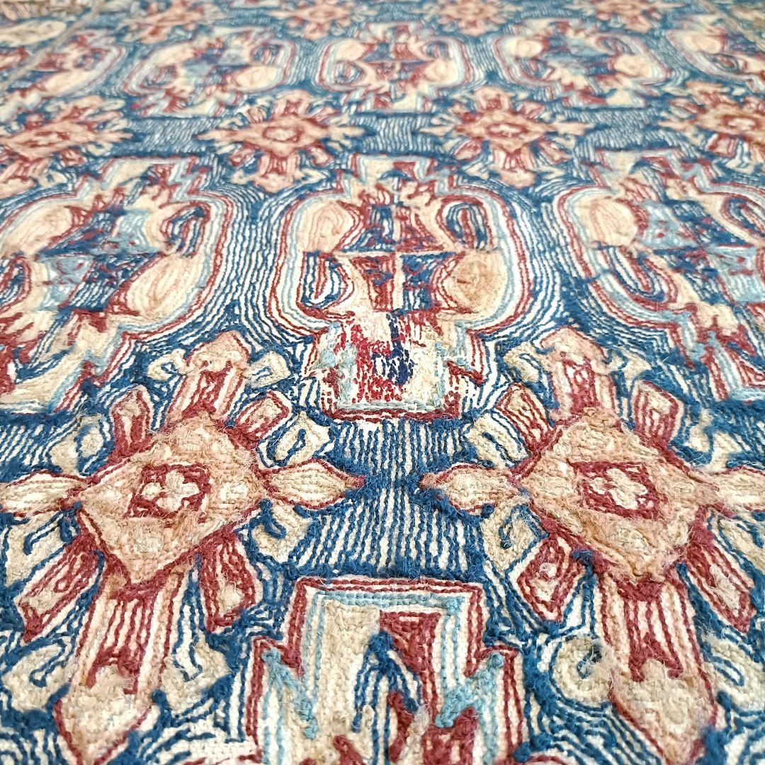 【はる】80s 総刺繍！ ヴィンテージ タペストリー ヴィンテージラグ