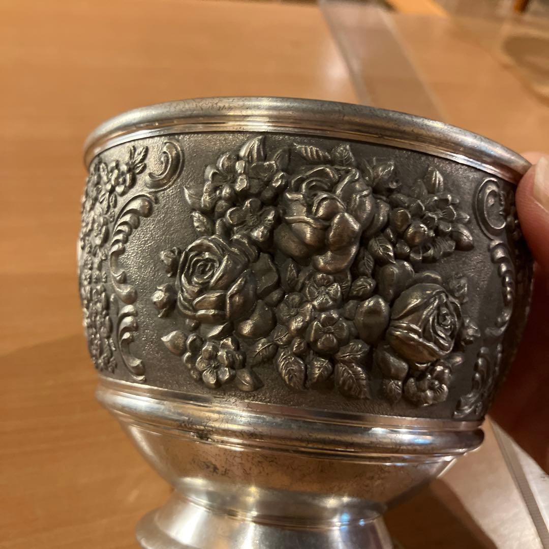 錫製 小物入れ　アンティーク