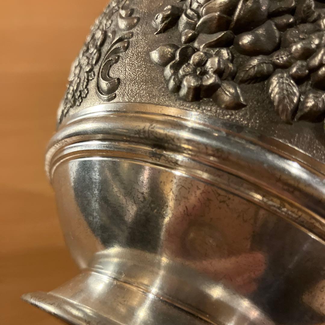 錫製 小物入れ　アンティーク