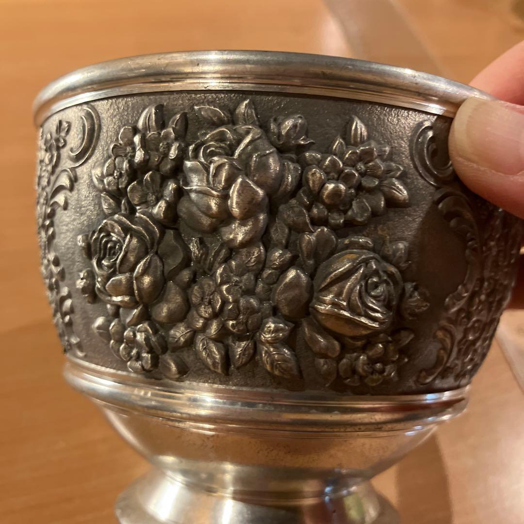 錫製 小物入れ　アンティーク