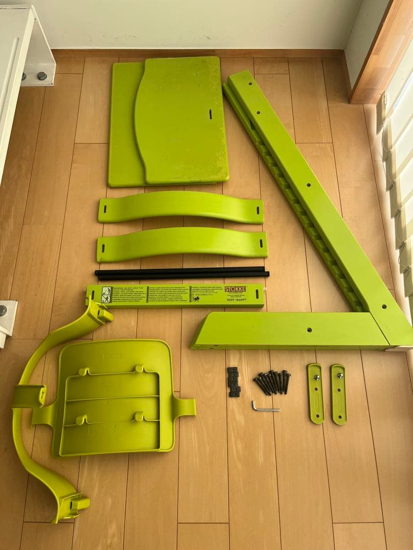 STOKKE TRIPP TRAPPトリップトラップ廃盤グリーンベビーセット付き