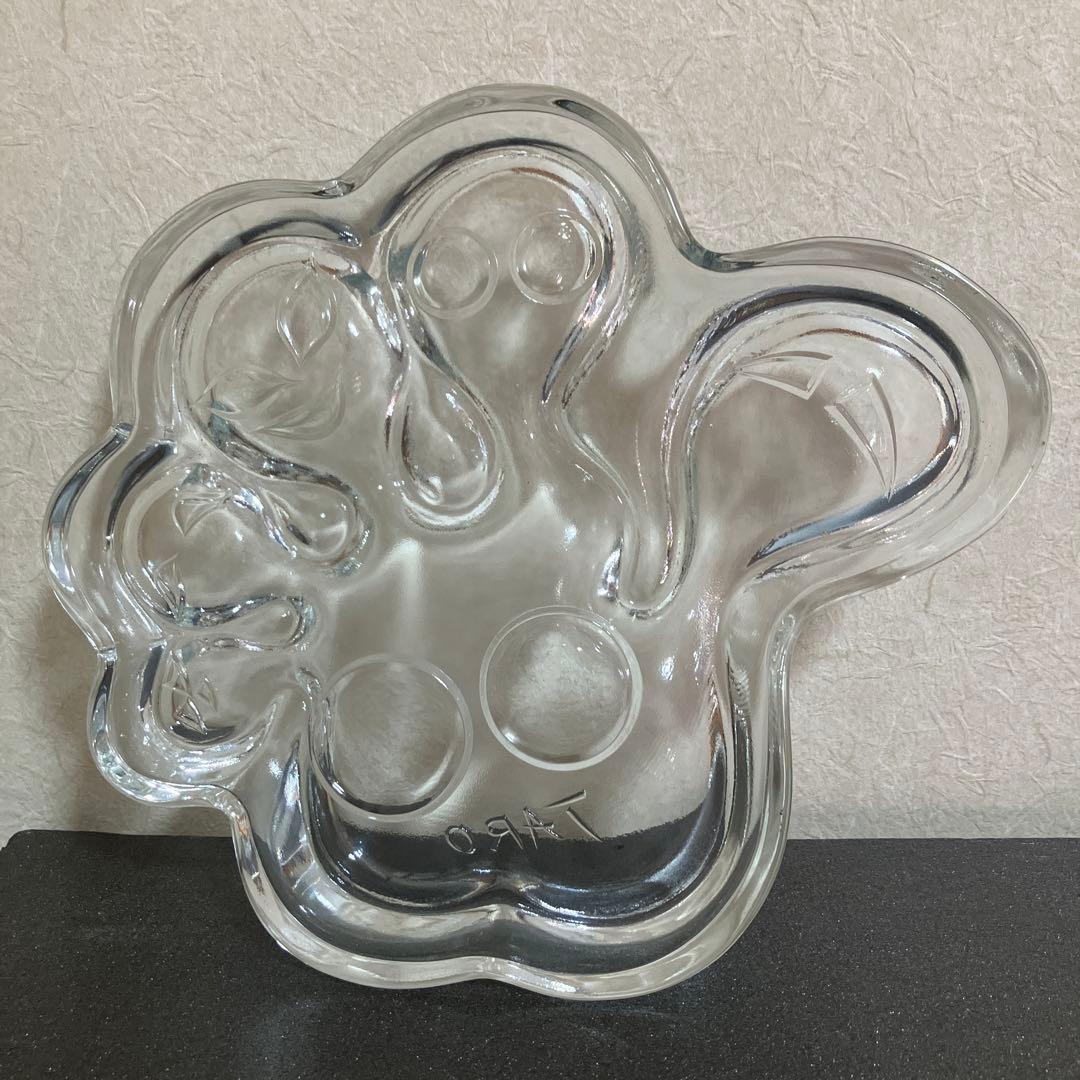 ★岡本太郎　手形　ガラスプレート