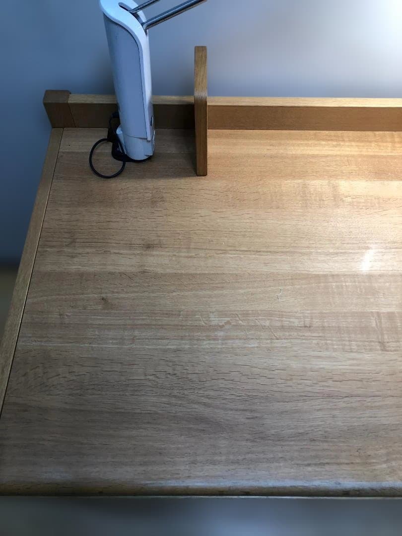 ①机　送料無料 ベネッセ カリモク 学習机 椅子セット ライト付 51102